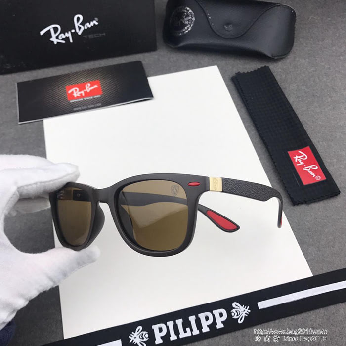RAYBAN雷朋 RB4195s 雷朋與法拉利合作版 進口寶麗來偏光鏡片 太陽鏡  lly1557